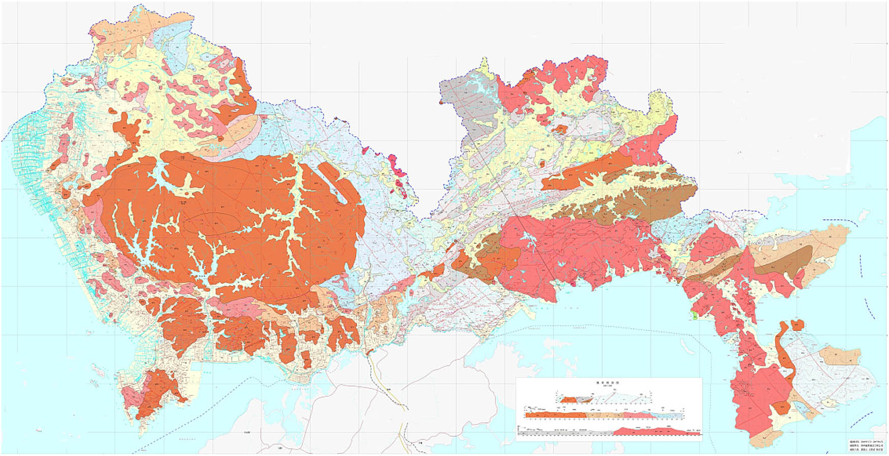 Figure 12
The geological map of a city in southern China.