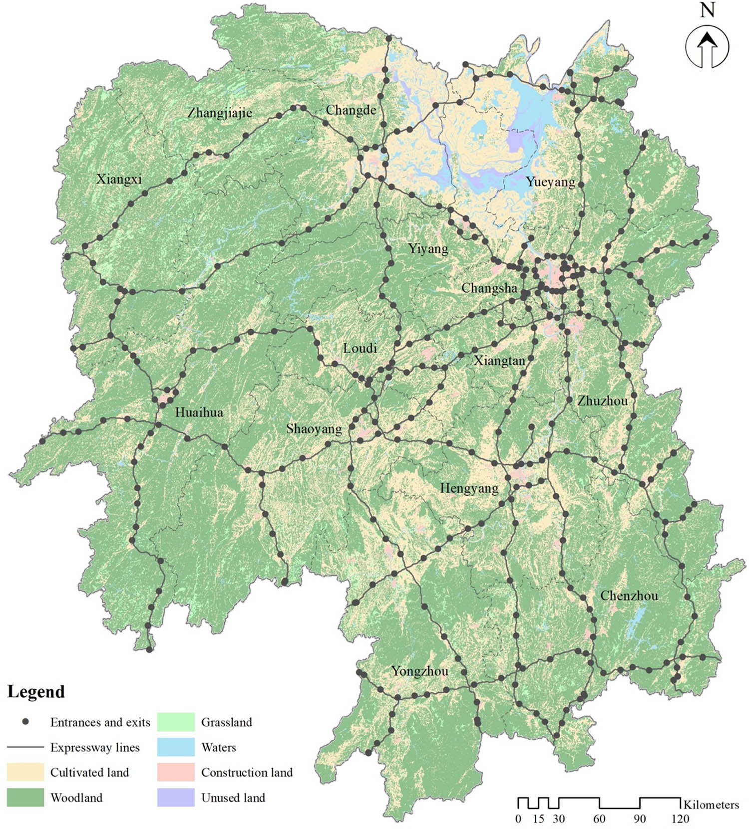 Figure 1
Research area and data from 2015.