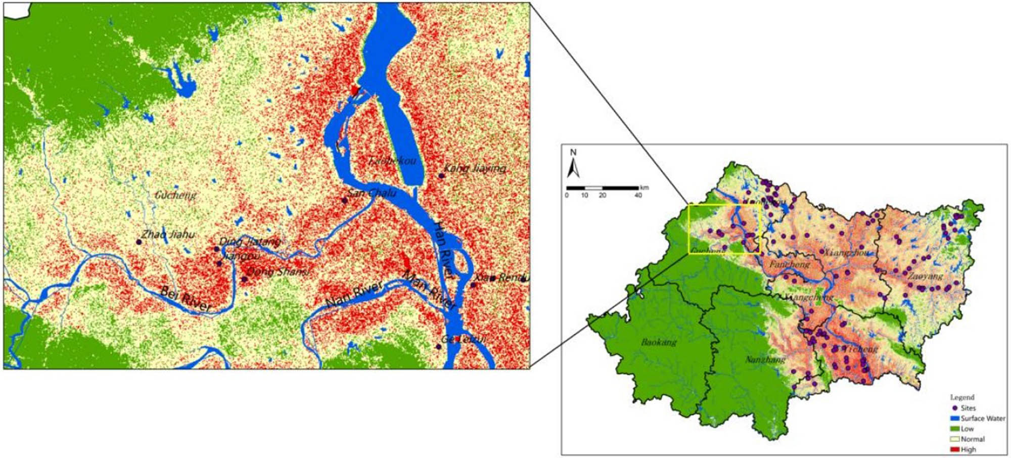 Figure 11
Validation of archaeological site locations based on the RF model.