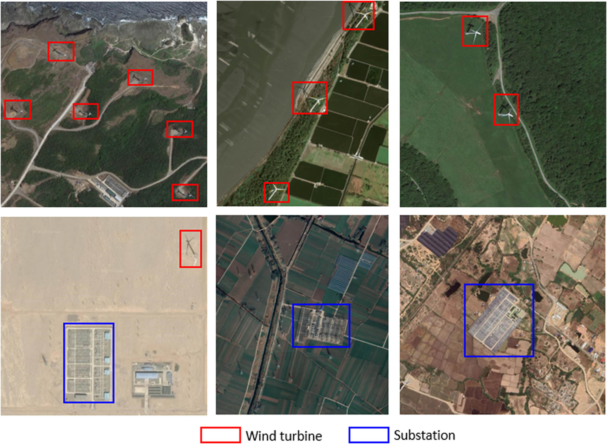 Figure 3
Sample annotations for wind power facility samples.