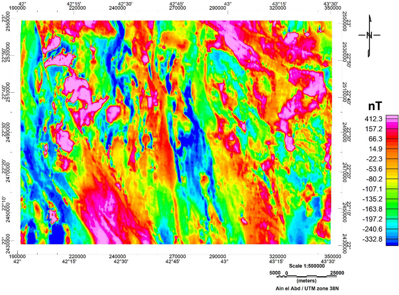 Figure 4
RTP map of the Zalm district, west Saudi Arabia.