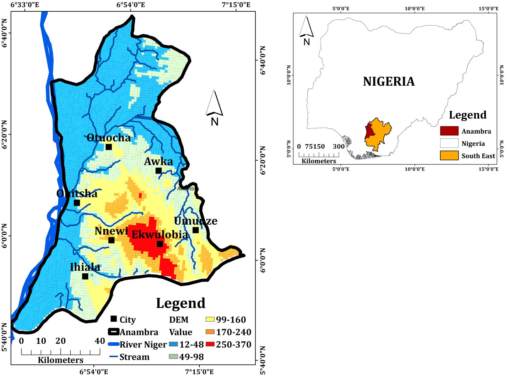 Figure 1
Study area. Source: Diva-GIS, modified by the authors.
