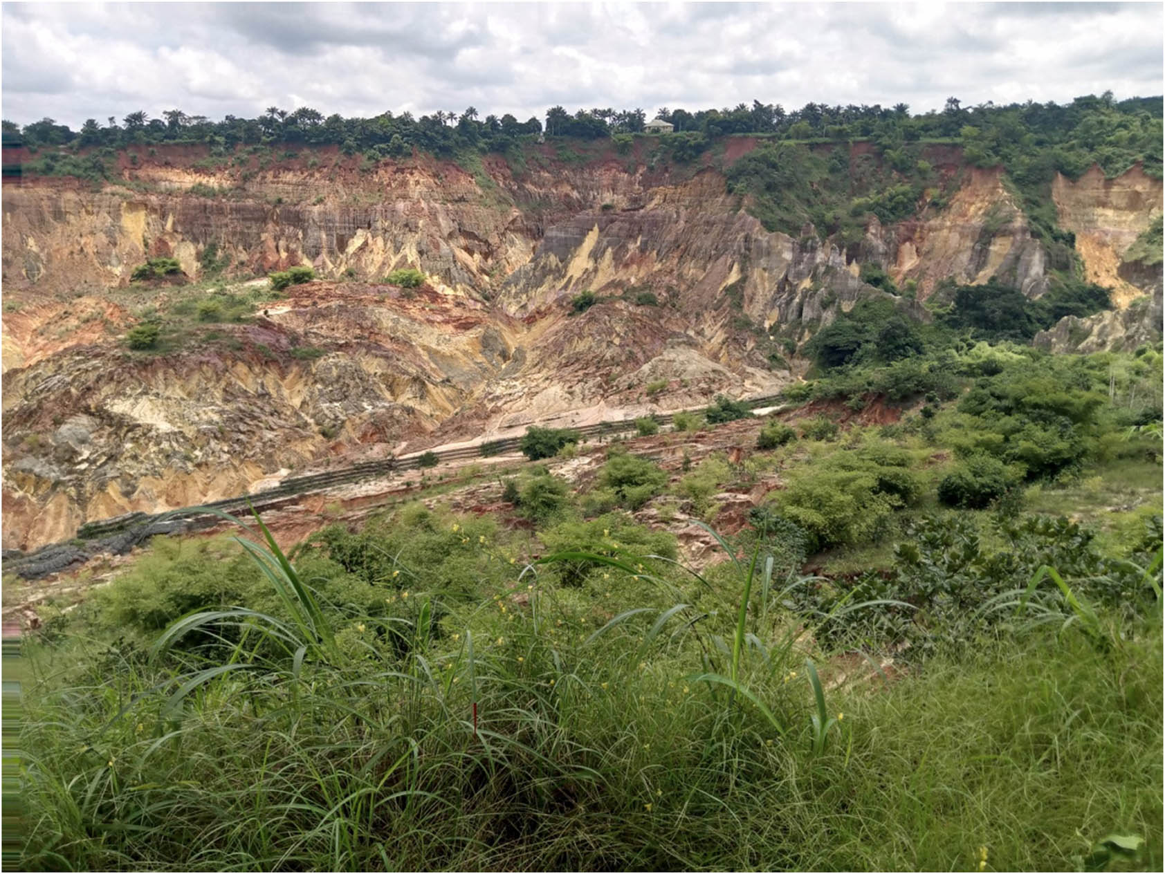 Gully erosion site at Ogbo, Nanka in Orumba North LGA of Anambra State. Source: Authors’ fieldwork data collection.
