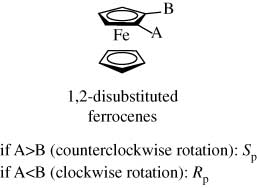 Figure 1 1,2-Disubstituted ferrocenes possessing planar chirality.