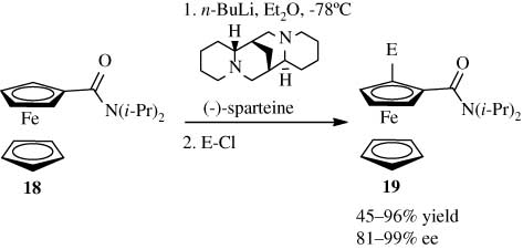 Scheme 6 Enantioselective ortho-lithiation.