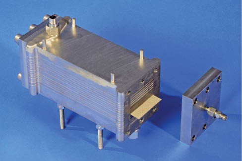 Figure 5 Vacuum brazed foam reactor for high pressure and temperature applications.