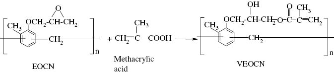 Figure 1: Reaction Scheme for the synthesis of VEOCN.
