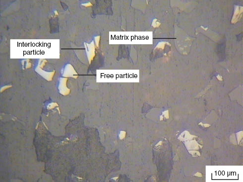 Figure 3: Microscopy image of modified slag.