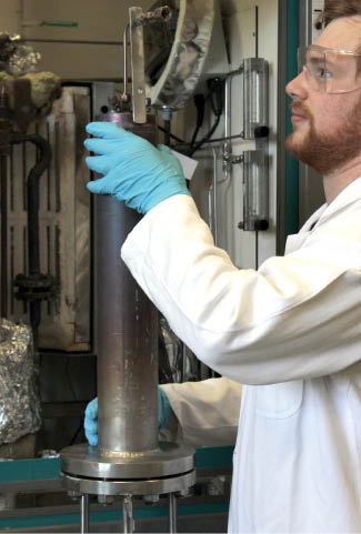Figure 4: Reactor for the synthesis of higher alcohols. © Fraunhofer UMSICHT.