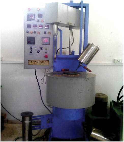 Figure 2: Bottom pouring stir casting apparatus.