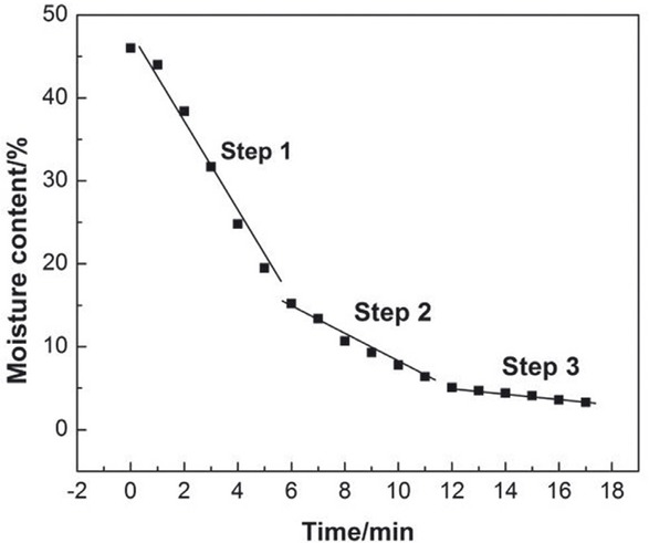 Figure 9 Optimized microwave drying process.