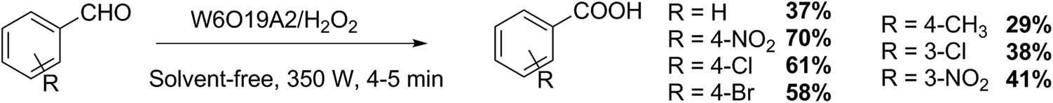 Scheme 26 
               Aldehyde oxidation to carboxylic acids.
            