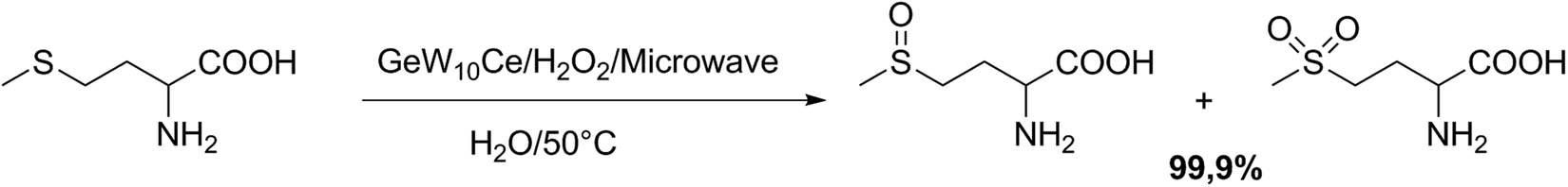 Scheme 29 
               Selective oxidation of methionine.
            