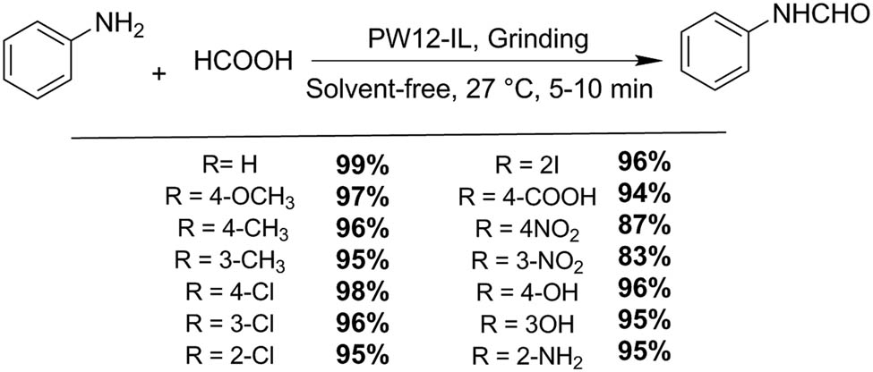 Scheme 57 
               N-formylation of amines.
            