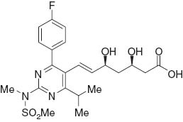 Figure 1 Chemical structure of rosuvastatin.