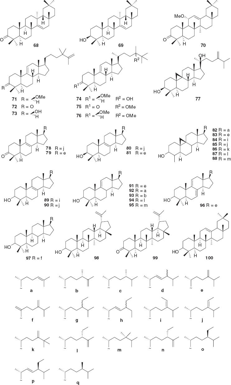 Figure 2 Triterpenoid structures.