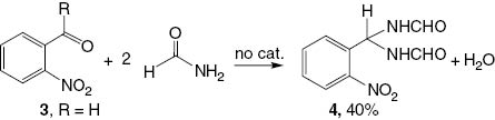 Scheme 3 Formation of bis-formamide 4.