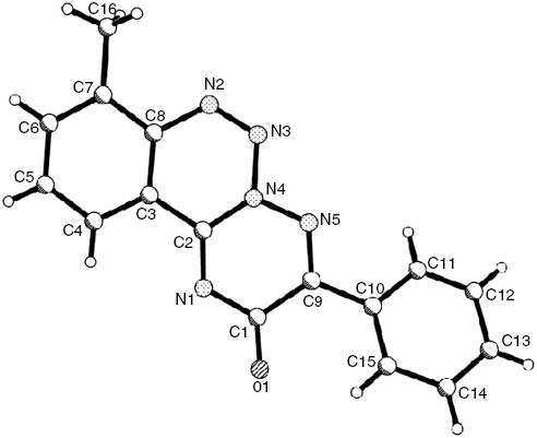 Figure 1 Structure of compound 3h according to X-ray structural study.