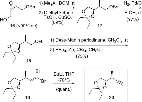 Scheme 3 Synthesis of 20 (= Y).