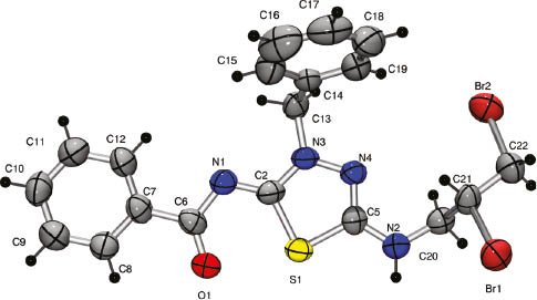 Figure 2 Structure of compound 4 as obtained by X-ray diffraction analysis.