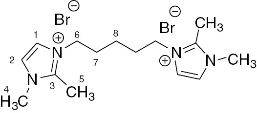 Figure 1 Structure of ionic liquid [PDBMDIm]Br.