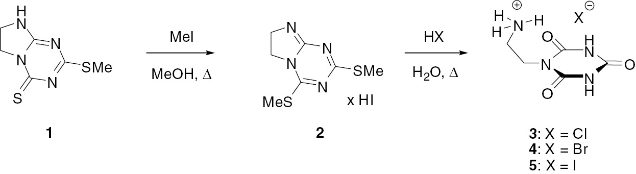 Scheme 1 Preparation of compounds 2–5.