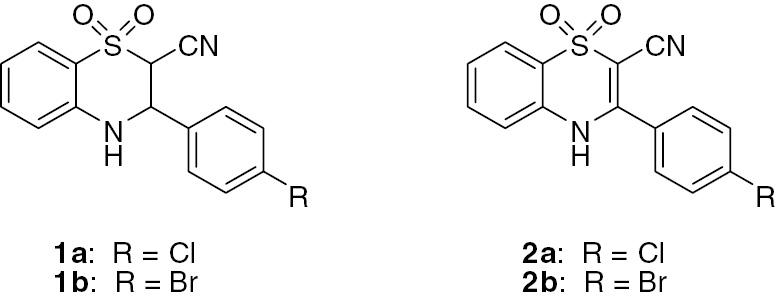 Figure 1 Structures of 1,4-benzothiazine derivatives 1 and 2.