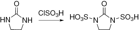 Scheme 1 Preparation of 2-oxoimidazolidine-1,3-disulfonic acid (OImDSA).