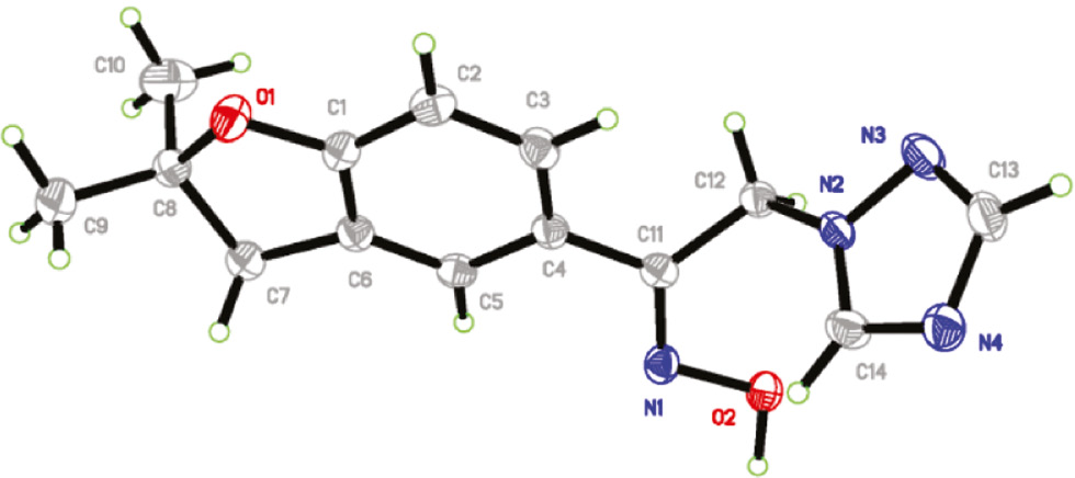 Figure 2 Crystal structure of compound 3a.