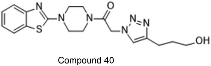 Figure 33 
                  This compound shows best anticancer activity out of all the synthesised compounds.
               