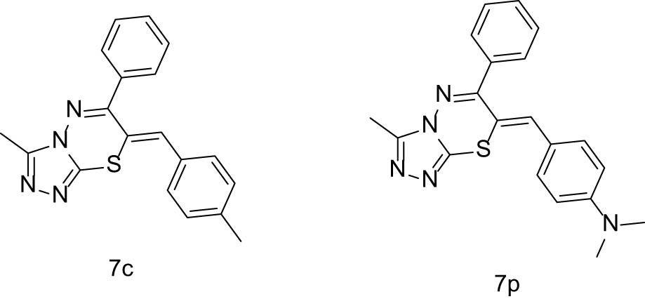 Figure 1
Compounds 7c and 7p.
