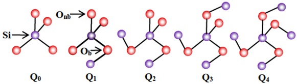 Figure 8 Molecular diagrams of all five scattered anion structural units