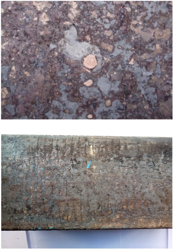 Figure 12 Surface morphologies of casting slabs: (a) Blank-1 sample, (b) B-4 sample