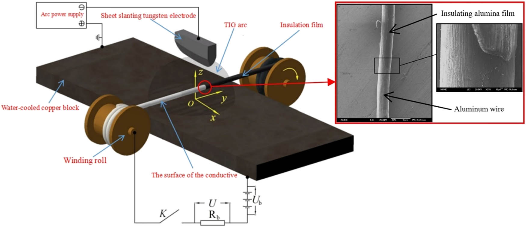 Figure 1
Experimental device and a sampling circuit.