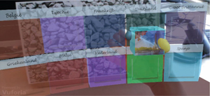 Figure 8 
            Simulated HMD view for partial augmented hand.
          