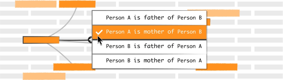 Figure 4 
            Statement menu on top of the Runner with annotation options with bidirectional support in natural language.
          