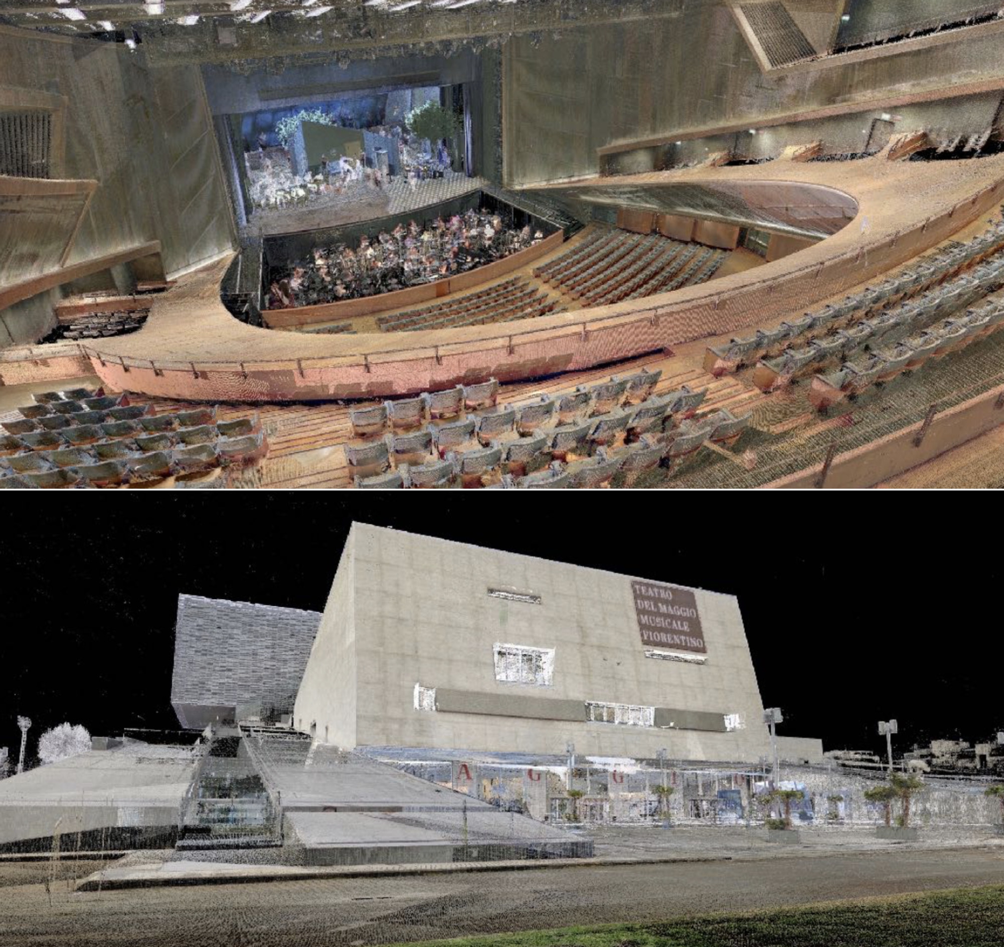 Figure 1 
            Laserscan of the Teatro del Maggio Florence.
          