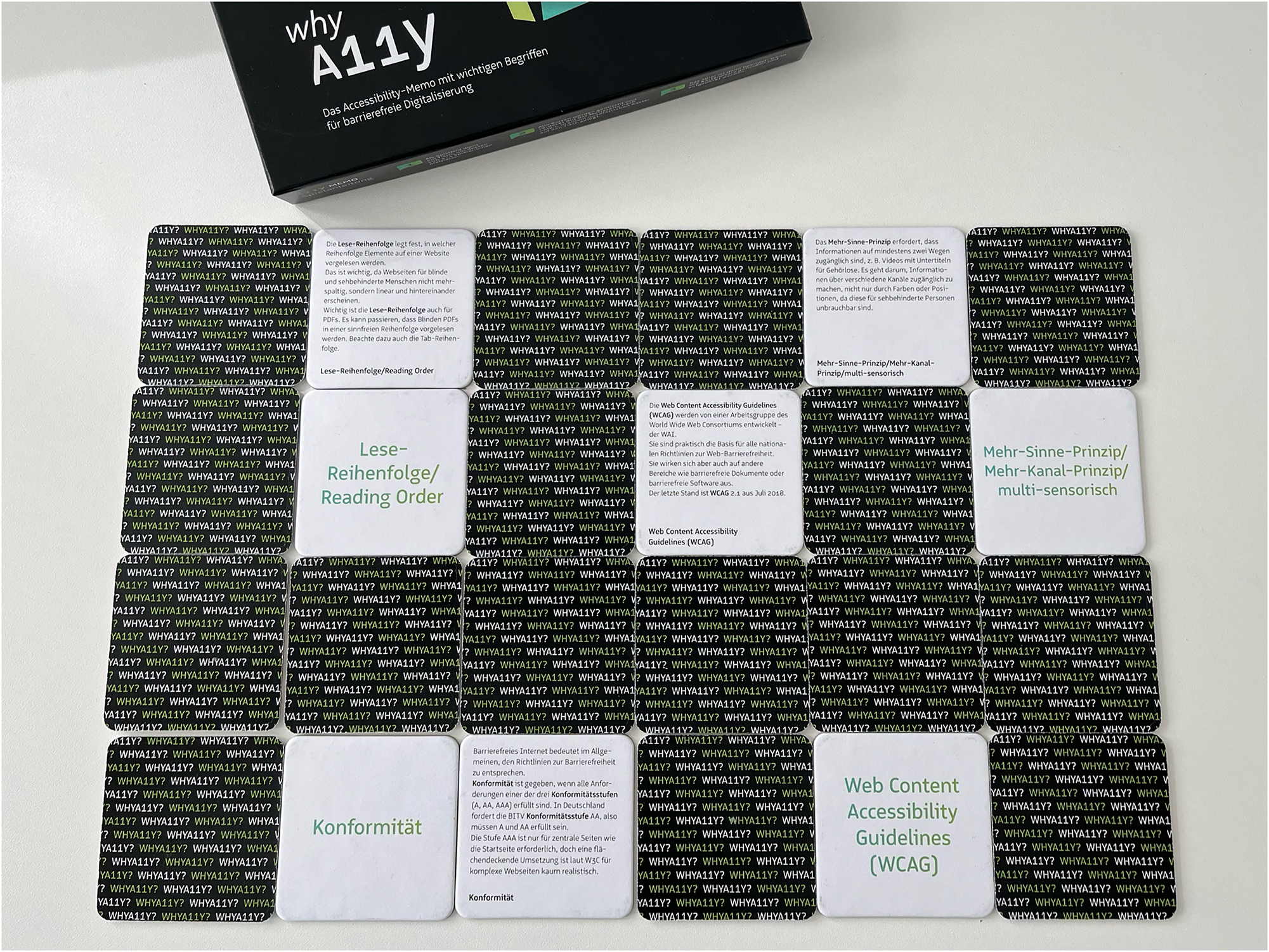 Figure 5:
Why A11y, a memory game that helps people understand concepts associated with accessibility.