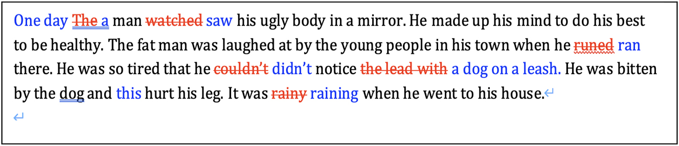 Figure 2: 
Example of teacher corrective feedback (TCF).
