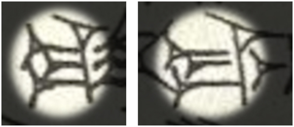 Figure 15: 
Signs ku (left) and ma (right), from KBo 23.52.

