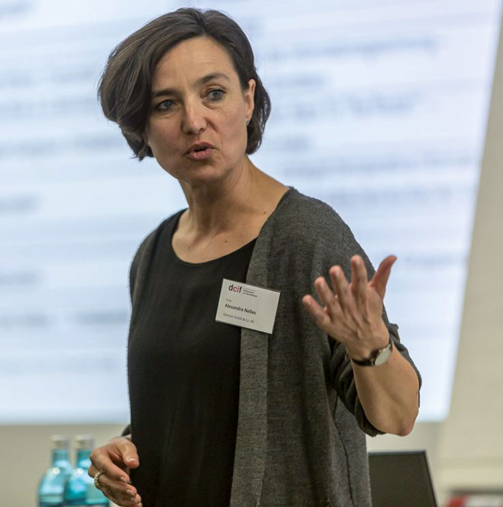 Abbildung 1 Alexandra Nelles, Vorsitzende des dcif (Foto: Rainer Michaeli).