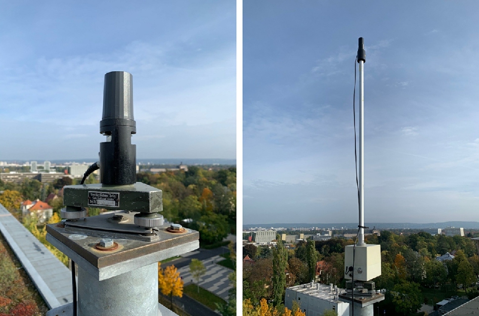 Figure 9 
Quadrifilar helix antennas in low and high position.