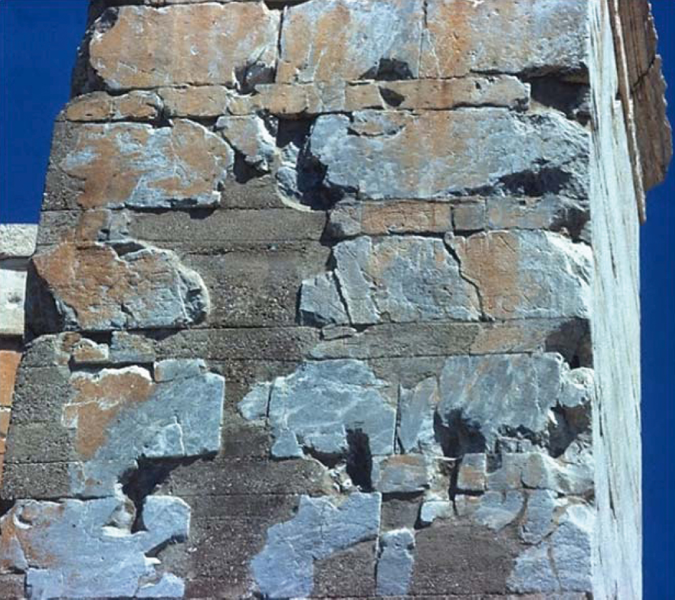 Fig. 6 West side of the remains of the Monument of Agrippa. Reproduced with permission of the American School of Classical Studies at Athens: Agora Excavations