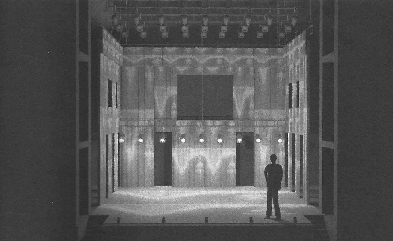 Figure 4 
          Act Three: The Fabric Palace with lights (47).
        