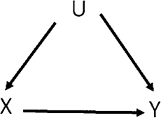 Figure 1 Simple graphical representation of the causal mechanism of a collision-related outcome.
