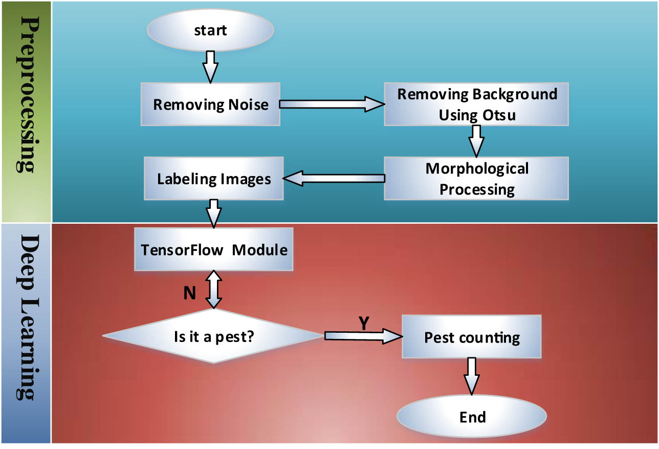 Figure 8
Basic flowchart of pest image recognition and counting.