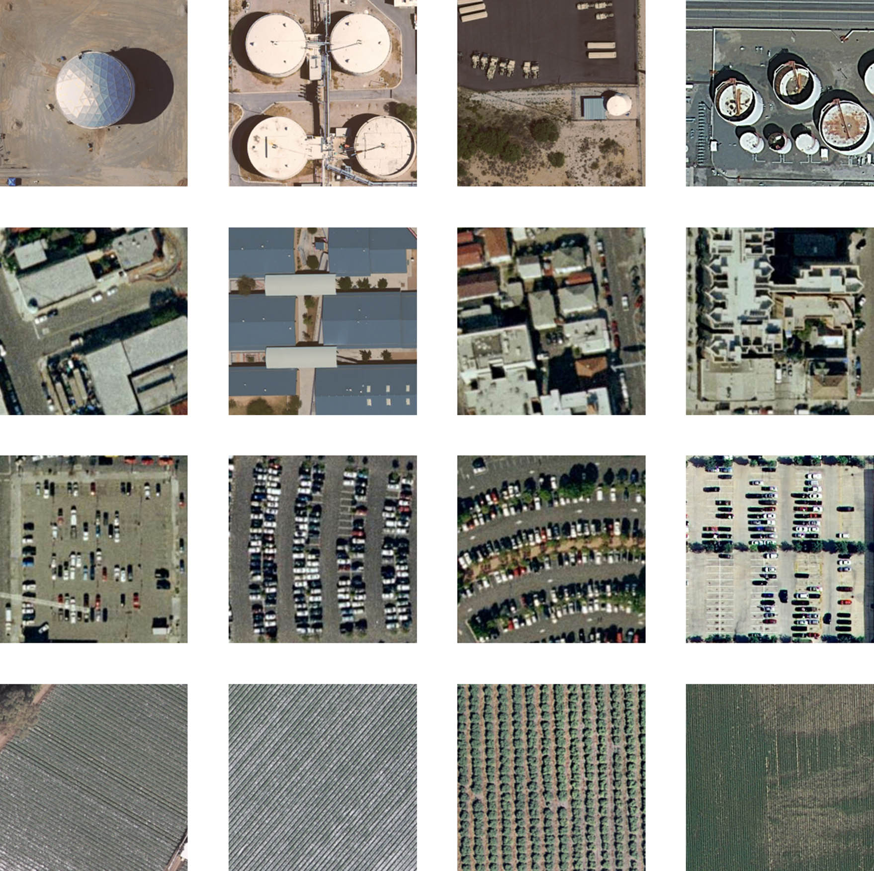 Figure 2 
                  Image display in the public dataset of RS images [15].
               