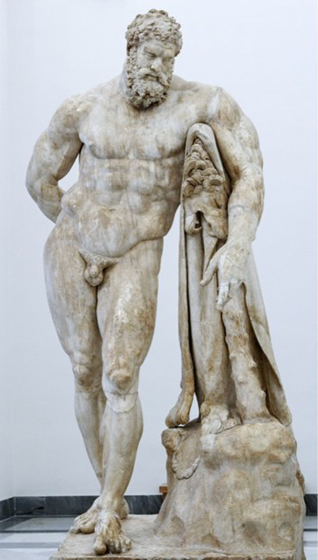 Abb. 1: Hercules Farnese. Römische Kopie eines griechischen Originals. Museo archeologico nazionale di Napoli (Italien). Foto: Wikipedia Commons.