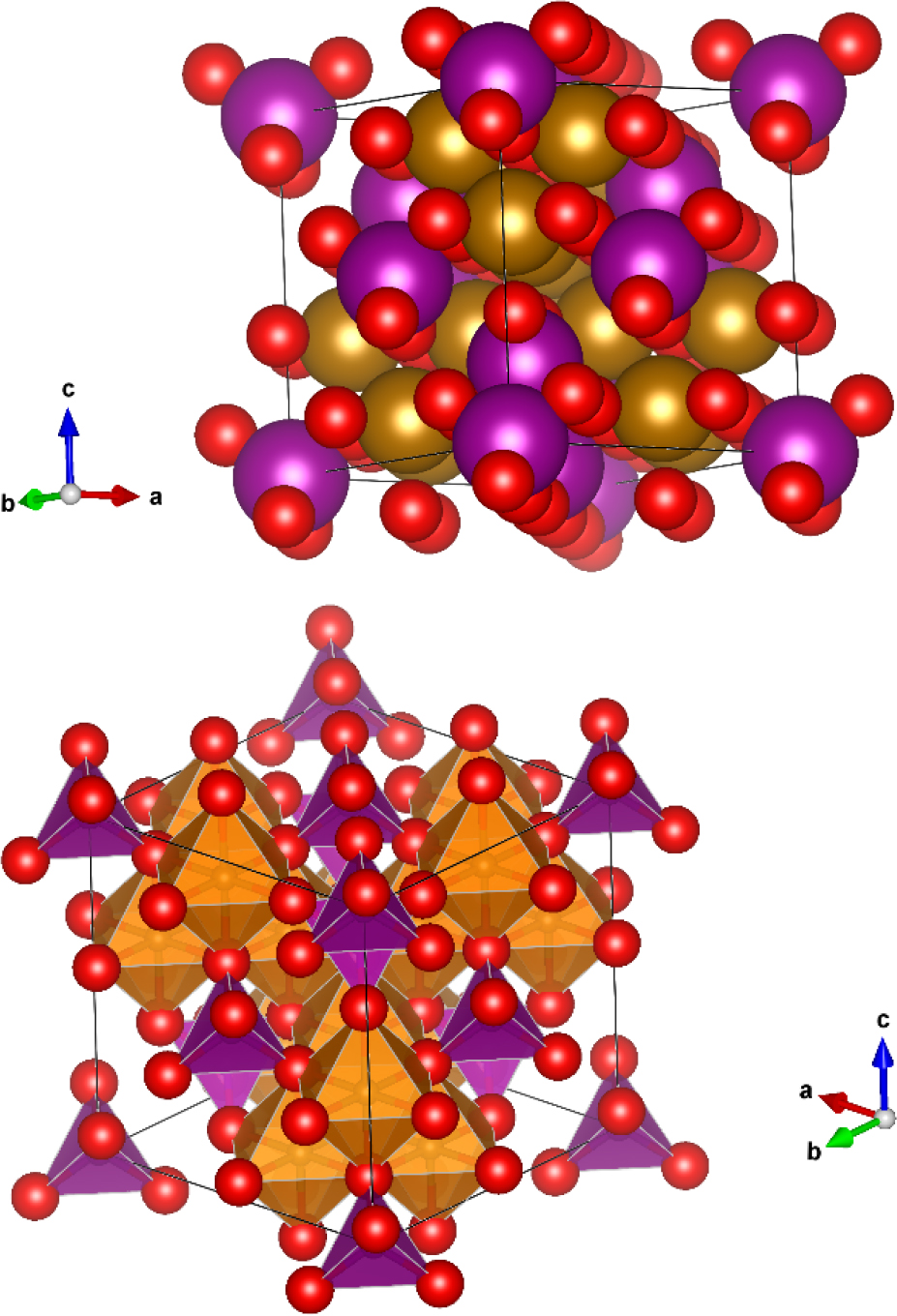 Figure 1 Crystal structure of CoxCu1−xFe2O4.