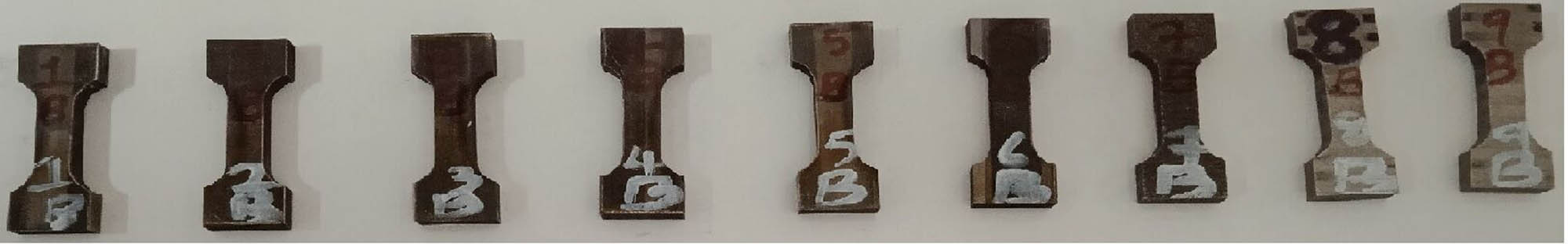 Figure 4
ASTM E8 tensile specimens.